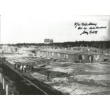 WW2 POW Flt Lt Dick Starkey Stalag Luft III signed 12x8 black and white photo. All autographs come