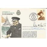 Flag Officer Naval Air Command and the Artist for Royal Navy Special Covers signed RNSC18 cover