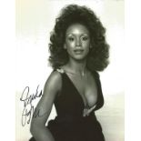 Freda Payne Band of Gold singer signed 10 x 8 inch b/w photo in sexy dress. All autographs come with