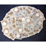 100 cent franc note collection from 1940. 29 in total. Retail value for each note can be as high