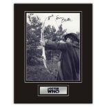 Stunning Display! Dr. Who Tom Baker hand signed professionally mounted display. This beautiful