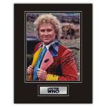 Stunning Display! Dr. Who Colin Baker hand signed professionally mounted display. This beautiful