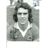 Football Joe Jordan 10x8 Signed Black And White Photo Pictured In Manchester United Kit. All