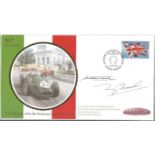 Motor Racing Tony Brooks and artist Michael Turner signed 2008 Internet Stamps 50th ann cover. All