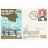 Admiral of the Fleet Sir Algernon U Willis and Cdr P R Bell signed RNSC9 cover commemorating the