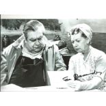 Jean Alexander signed 12x8 black and white photo as her character Hilda Ogden in Coronation St.