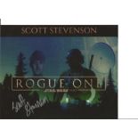 Scott Stevenson signed 10x8 colour photo from Star Wars - Rogue one. All autographs come with a