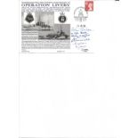 Operation Livery 50th ann Official Navy cover signed by Six veterans. All autographs come with a