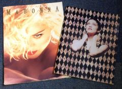 Madonna large, illustrated unsigned concert booklets. 2 included. We combine postage on multiple