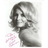 Angie Dickinson signed 10 x 8 inch b/w photo. To Lee. Condition 9/10. All autographs come with a