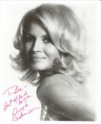 Angie Dickinson signed 10 x 8 inch b/w photo. To Lee. Condition 9/10. All autographs come with a