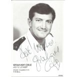 Graham Cole signed 6 x 4 inch b/w portrait photo from TV series The Bill. Condition 9/10. All