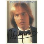 Richard Clayderman signed 6 x 4 inch colour promo photo Condition 8/10. All autographs come with a
