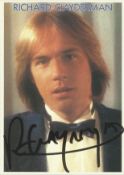 Richard Clayderman signed 6 x 4 inch colour promo photo Condition 8/10. All autographs come with a