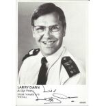 Larry Dann signed 6 x 4 inch b/w portrait photo from TV series The Bill. Condition 9/10. All