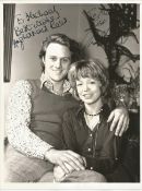Christopher Cazenove & Angharad Rees Signed 8 x 6 inch b/w promo photo from Ticket to Ride, both