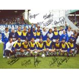 Leeds United 1992, Football Autographed 16 X 12 Photo, A Superb Image Depicting Leeds United Players