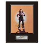 Stunning Display! EXTREMELY RARE! Star Wars Ahmed Best hand signed professionally mounted display.