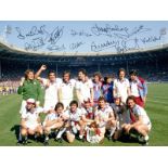 West Ham United 1980, Football Autographed 16 X 12 Photo, A Superb Image Depicting West Ham United