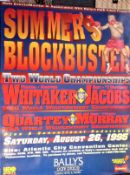 Pernell Whitaker Vs Gary Jacobs 1995 World Title 22x28 Boxing Poster. Condition 8/10.