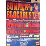 Pernell Whitaker Vs Gary Jacobs 1995 World Title 22x28 Boxing Poster. Condition 8/10.