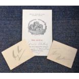 Music Collection two cards signed by Sir Thomas Beecham and Henry Hall plus 1963 music programme