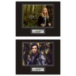 Set of 2 Stunning Displays! The 100 hand signed professionally mounted displays.