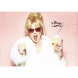 Joanna Lumley as Patsy signed superb 12 x 8 inch colour photo. Condition 8/10.