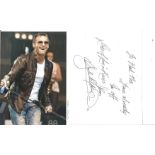 Marti Pellow Wet Wet Wet Singer Signed Page With Photo. Condition 8/10.