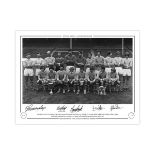 Manchester City 1970, Football Autographed 16 X 12 Limited Edition Print
