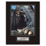 Stunning Display! Star Wars Dave Prowse Michael Culver rare dual signed professionally mounted