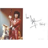 Bill Wyman The Rolling Stones Signed Page With Photo. Condition 8/10.