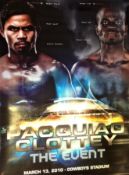 Manny Pacquiao Vs Joshua Clottey 2010 World Title 27x38 Boxing Poster. Condition 8/10.