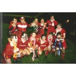 Liverpool Football multiple signed 12 x 8 inch colour European Cup photo.