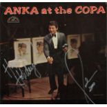 Paul Anka Signed Lp Record Anka At The Copa. Condition 8/10.