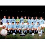 Manchester City 1969, Football Autographed 16 X 12 Photo, A Superb Image Depicting Manchester City