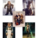 Blowout Sale! Lot of 5 Star Wars hand signed 10x8 photos.