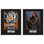 Set of 2 Stunning Displays! WWE / WWF Wrestlers hand signed professionally mounted displays.