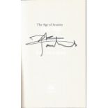 Pete Townshend The Who Signed Hardback Book The Age Of Anxiety. Condition 8/10.