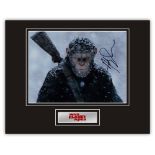 Stunning Display! War For the Planet Of The Apes Andy Serkis hand signed professionally mounted