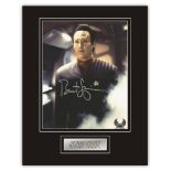 Stunning Display! Star Trek Brent Spiner hand signed professionally mounted display.