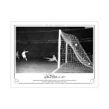 Jimmy Greaves 1963, Football Autographed 16 X 12 Limited Edition Print, Depicting Greaves Scoring