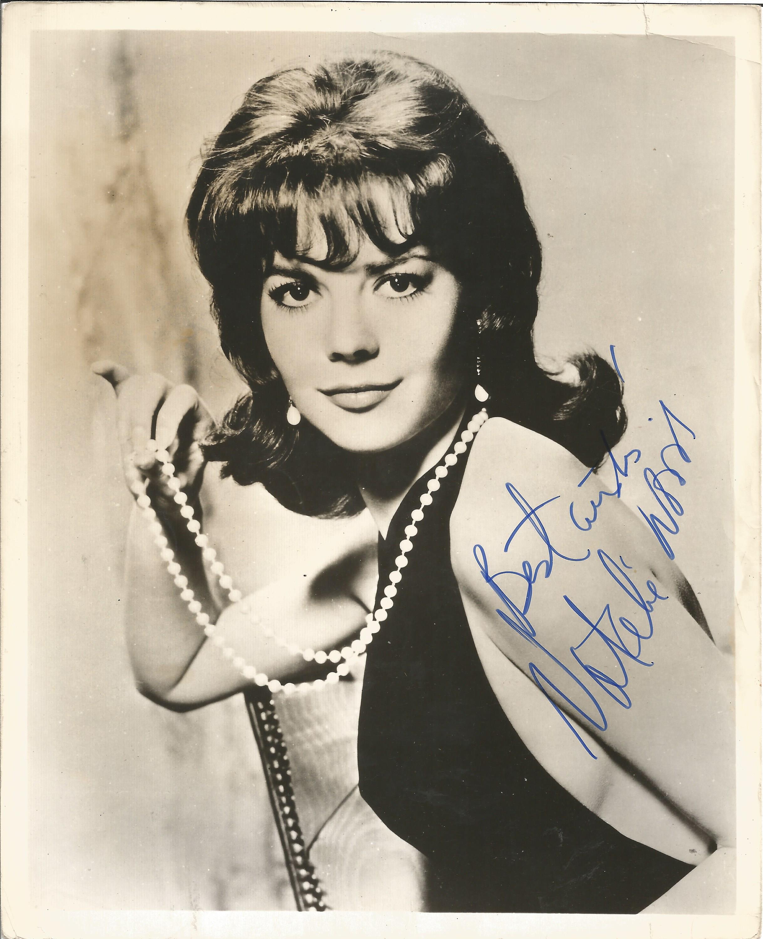 Natalie Wood signed vintage 10 x 8 inch b/w 3/4 length portrait photo.