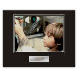 Stunning Display! EXTREMELY RARE! Star Wars Jake Lloyd hand signed professionally mounted display.