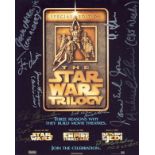 EXTREMELY RARE! Star Wars Trilogy Special Edition Promotional hand signed card.