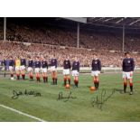 Scotland 1967, Football Autographed 16 X 12 Photo, A Superb Image Depicting Scotland Players