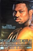 Sugar Shane Mosley Vs Shannan Taylor 2001 World Title 27x40 Boxing Poster. Condition 8/10.