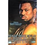 Sugar Shane Mosley Vs Shannan Taylor 2001 World Title 27x40 Boxing Poster. Condition 8/10.