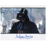 Star Wars Dave Prowse as Darth Vadar signed 16 x 12 inch colour photo. Condition 8/10.