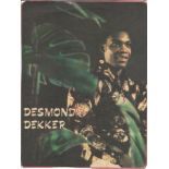 Desmond Dekker (1941-2006) Singer Signed Vintage Picture. Condition 8/10.